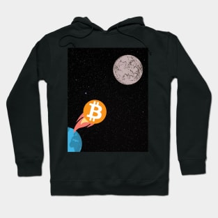 Bitcoin to the Moon Hoodie